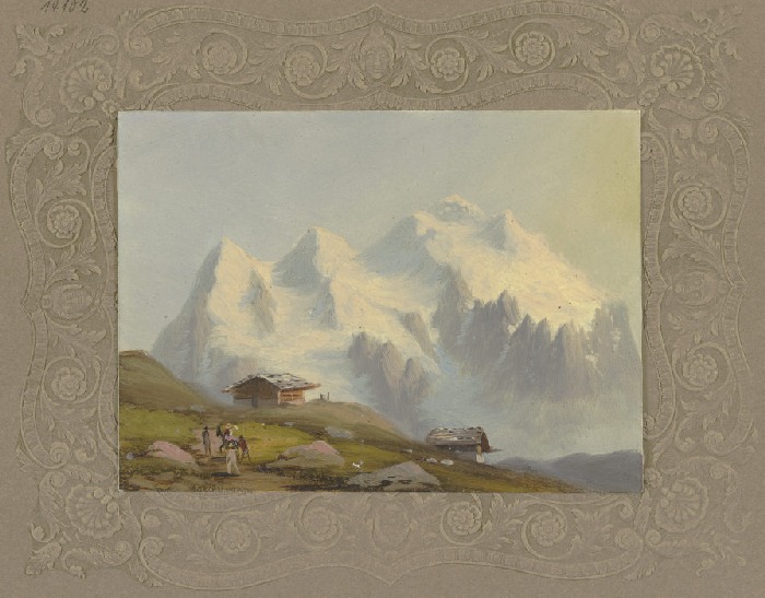 Schneegipfel eines Alpenberges de Anonym