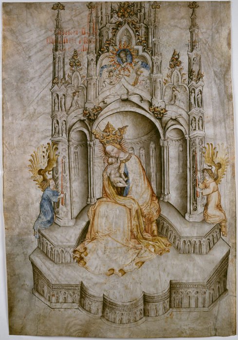 Madonna Enthroned, with Angels de Anonym