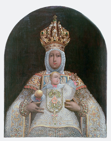 Madonna and Child, School of Cusco de Anonymous