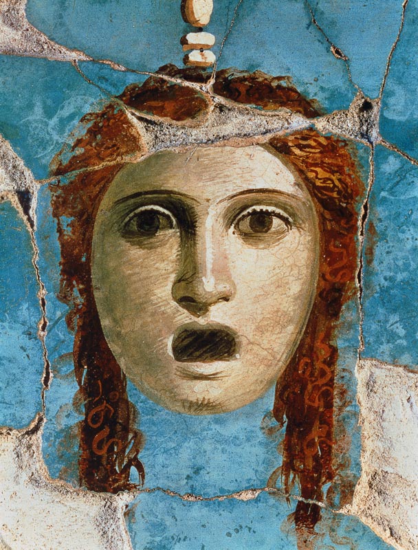 Wall painting of a female headPompeii de Anonymous