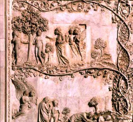 Bas-relief panel depicting scenes from Genesisfrom the lower facade de Anonymous