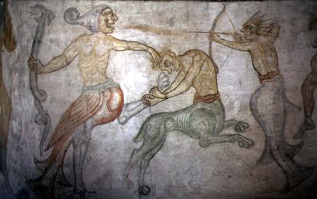 A Battle Between Satyrs and Other Mythological Creatures de Anonymous
