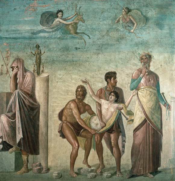 The Sacrifice of Iphigenia, from the House of the Tragic Poet, Pompeii de Anonymous