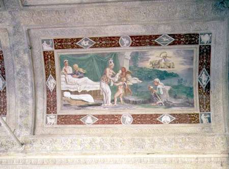 The Birth of Memnonceiling painting in the loggia of the Appartamento della Grotto (Giardino Segreto de Anonymous