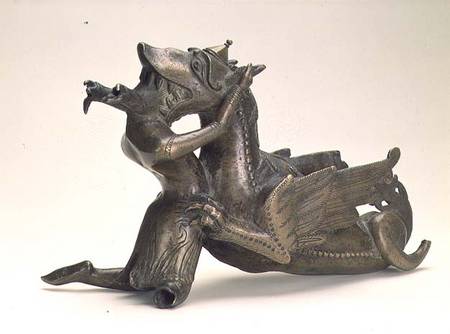 Bronze knight and dragon aquamanileLotharingia de Anonymous