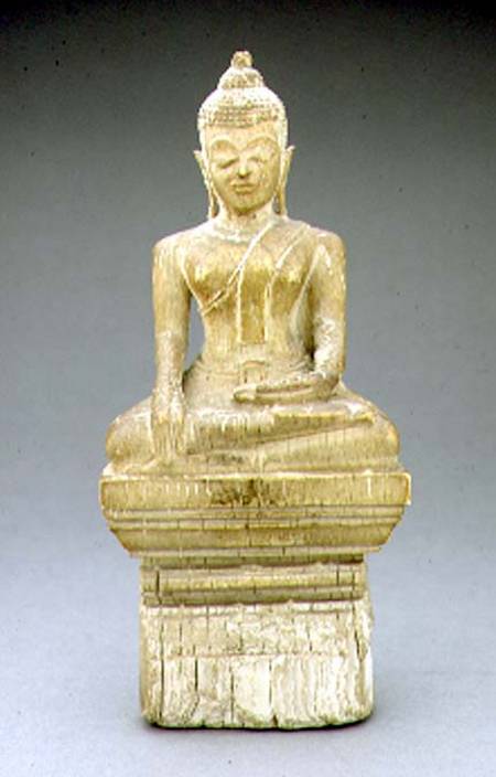Buddha 'shakyamuni'seated in the 'Bhumisparsimudra' - earth touching gesture de Anonymous