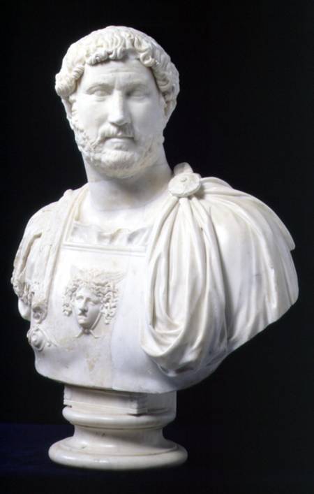 Bust of the Emperor Hadrian (Publius Aelius Hadrianus) (76-138) de Anonymous