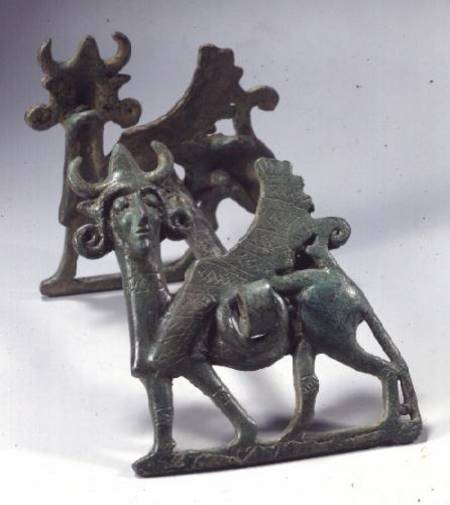 Cheekpiece of horse-bitdecorated with a sphinx de Anonymous
