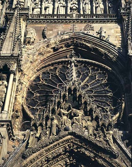 Coronation of the Virgin, west facade de Anonymous