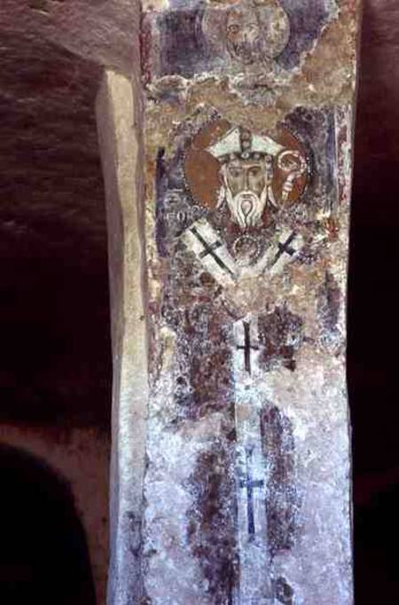 A Damaged Fresco of a Bishop de Anonymous