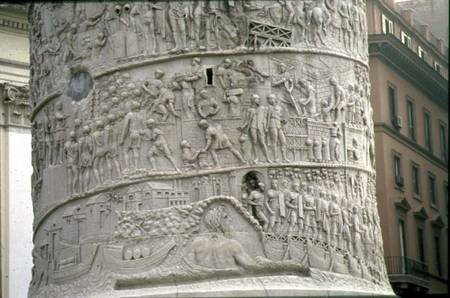 The Departure of the Army and the Construction of a Roman Campfrom Trajan's Column de Anonymous