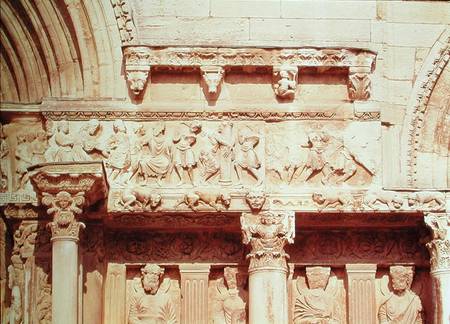 Detail from the central portal of the west facadedepicting scenes from the Passion of Christ de Anonymous