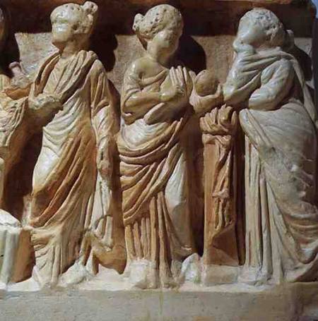 Detail from a sarcophagus de Anonymous
