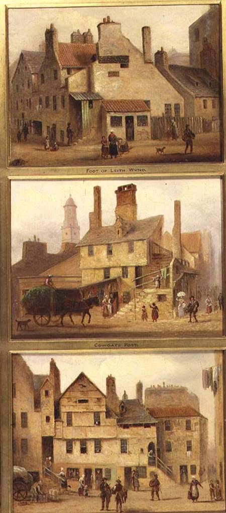 Edinburgh: Nine Views of the Old Town, Foot of Leith Wynd, Cowgate Port, Foot of Candle Maker Row de Anonymous