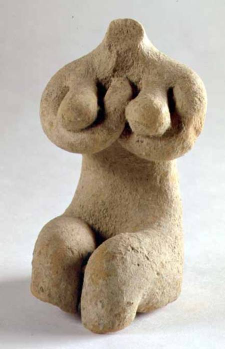 Female figurine in the Halaf stylefrom Mesopotamia or Northern Syria de Anonymous