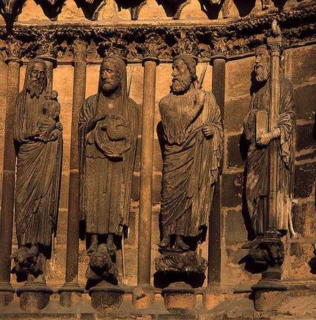 Four figures from the Cathedral facade de Anonymous