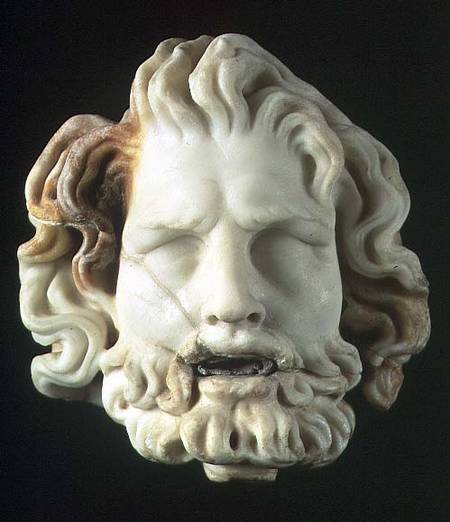 Fountainhead in the form of the head of Oceanus Pompeii de Anonymous