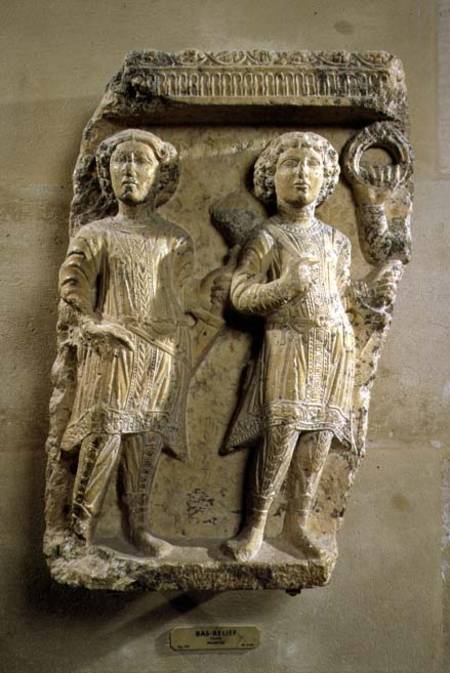 Fragment of a bas-relief plaque depicting two soldiersfrom Palmyra de Anonymous