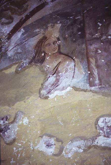 Fresco of a female figurepossibly from the Alcove de Anonymous