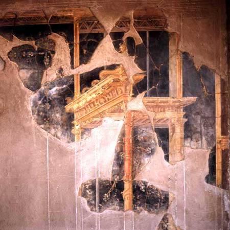 Fresco from a house damaged in AD 79 de Anonymous