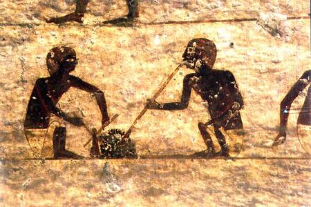 Glass Blowers, detail from a tomb wall painting,Egyptian de Anonymous