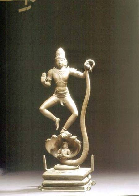 Kaliyakrishna, bronze, Chola de Anonymous