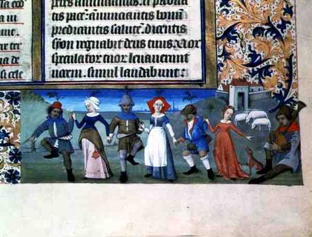 Lat 873 f.21 Dance of the shepherds de Anonymous