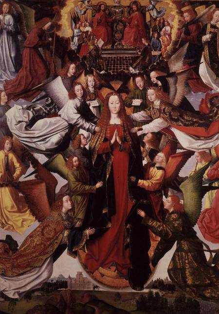 Mary - Queen of Heaven by Master of the St. Lucy Legend de Anonymous