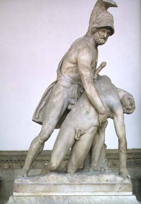 Menelaus supporting the body of PatroclusRoman copy of a Greek original de Anonymous