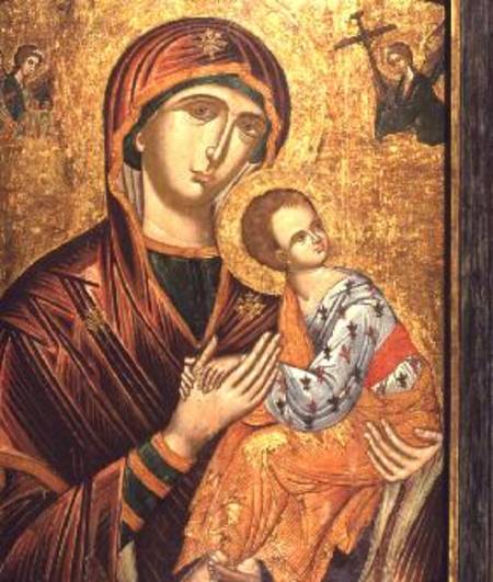 Mother of God of the PassionGreek Icon from Crete de Anonymous