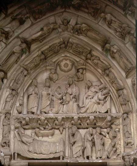 The Nativitytympanum from the west or Royal Portal de Anonymous