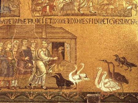 Noah taking the Animals into the Arkmosaic in the Vestibule of San Marco de Anonymous
