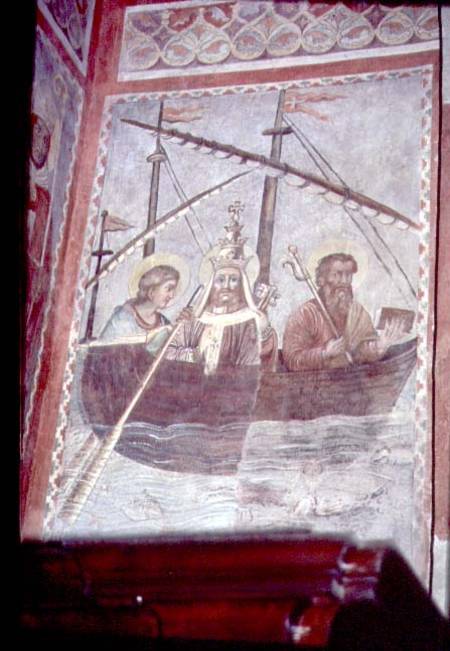 Pope Sylvester Returns to Romefrom the cycle of the life of Constantine in the Chapel of St. Sylvest de Anonymous