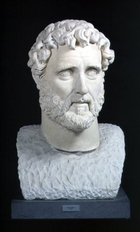 Portrait bust of Emperor Antoninus Pius (86-161) from the Baths of CaracallaRome de Anonymous