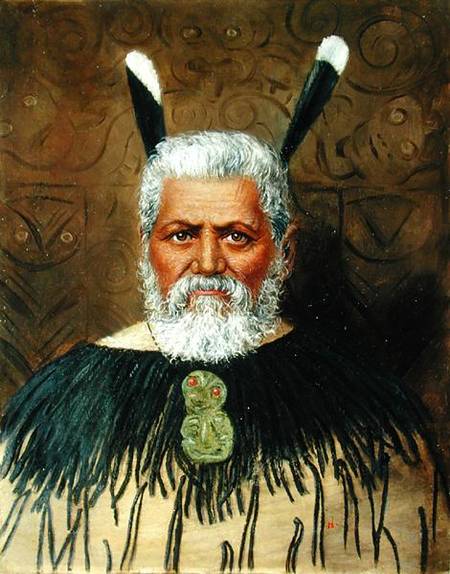 Portrait of a Maori de Anonymous