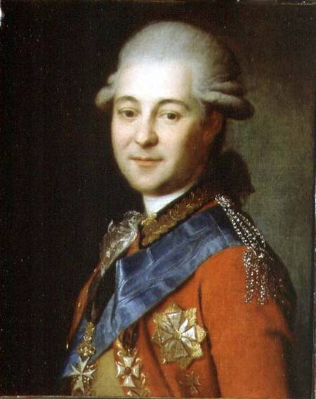 Portrait of Semeon Gavrilovich Zorich (1745-99) de Anonymous
