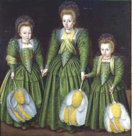 Princess Elizabeth, 2nd daughter of Charles I, at the ages of 3 de Anonymous