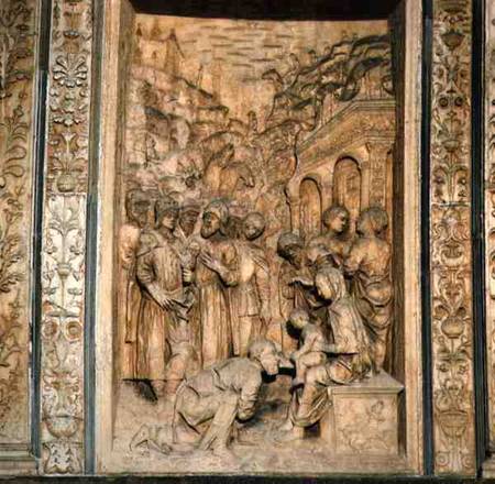 Relief panel of the Adoration of the Magifrom the church exterior de Anonymous