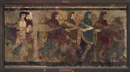 Ritual Funeral Dance, decoration from Tomb No. 11 from Via dei Cappuccini,Ruvo de Anonymous