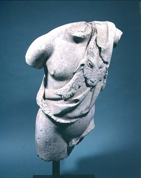 Roman marble torso of a faun or satyr (frontal view) 1st century BC/AD de Anonymous