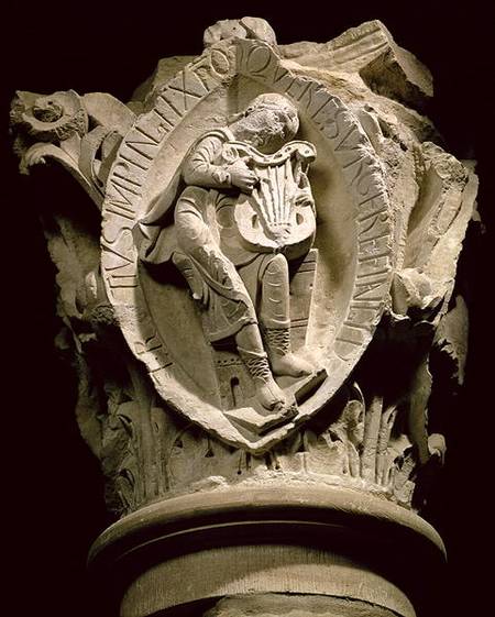 'The Sounds of Music'column capital from the ambulatory at Cluny de Anonymous
