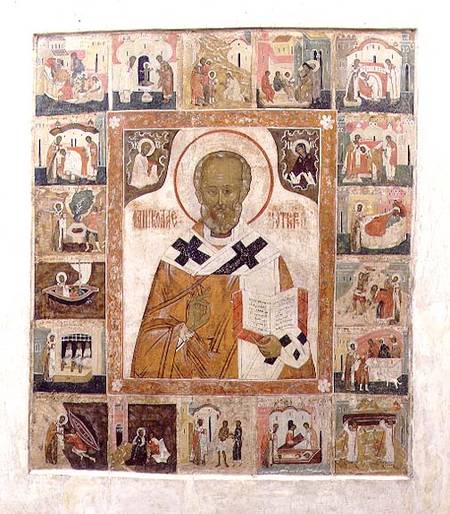 St.Nicholas with scenes from his lifeRussian (Tver) de Anonymous