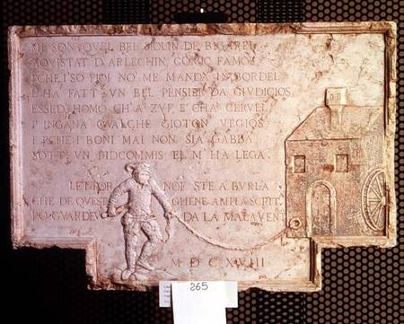 Stone from the house of Tristano Martinelli de Anonymous