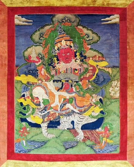 1952/4 Thangka of lokapala Virupakshathe `Protector of the West'