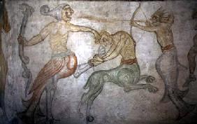 A Battle Between Satyrs and Other Mythological Creatures