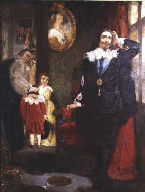 Charles I bidding goodbye to his children