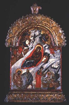 Greek icon of the Nativity