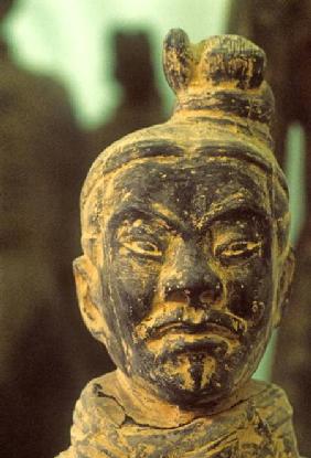 Head of a Warrior of the Qin Dynastyfrom near Xi'an