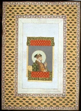 Window portrait of 'Aziz-ud-Din 'Alamgir IIEmperor of India 1754-60 Mughal