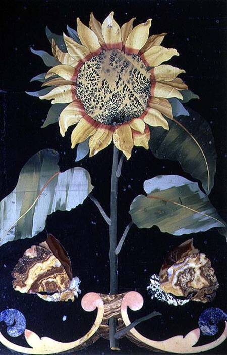 Tile with a Sunflower Design de Anonymous